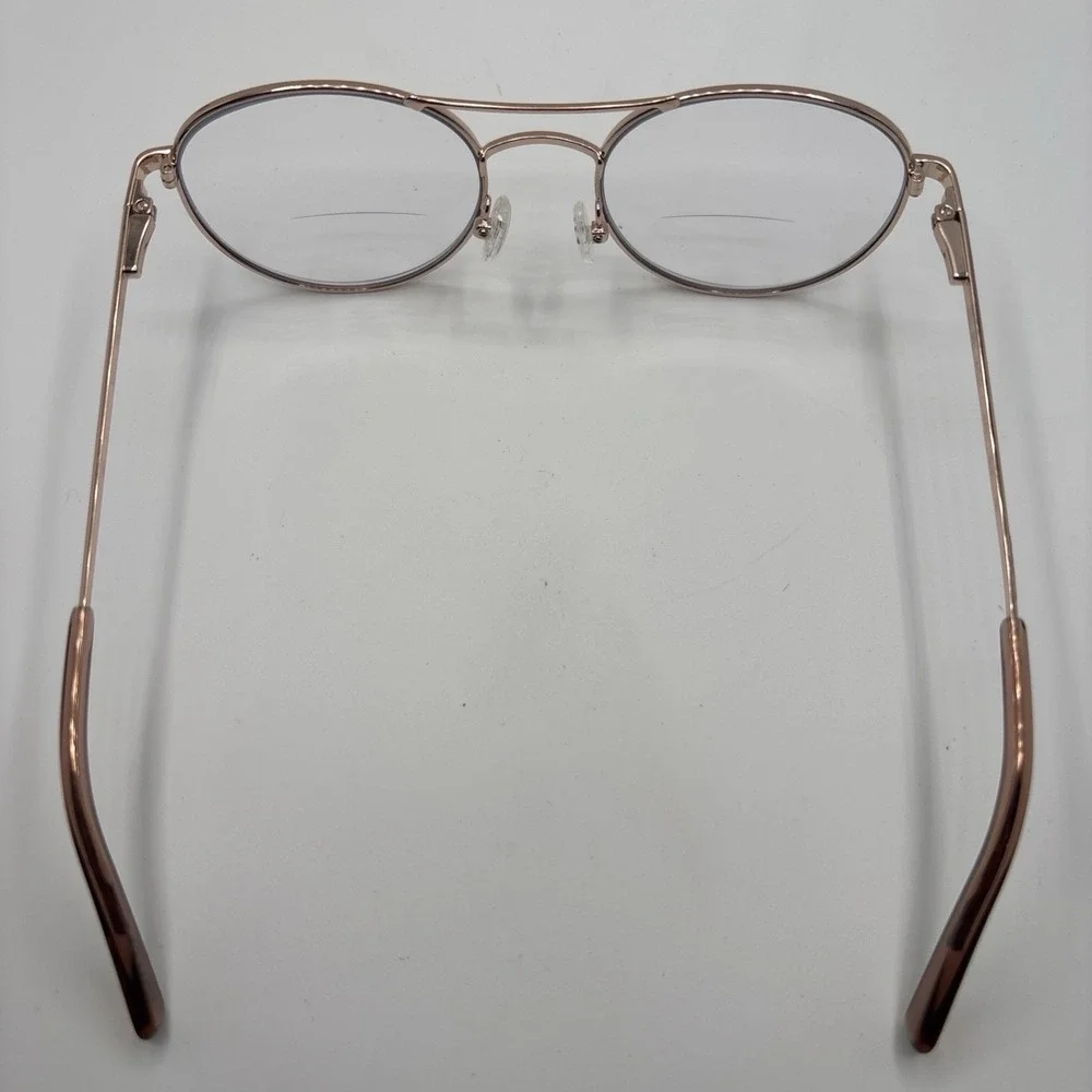 Flower Jess Eyeglasses Frame 6036-780 Women's Gold Aviator 52-20-135mm #C179